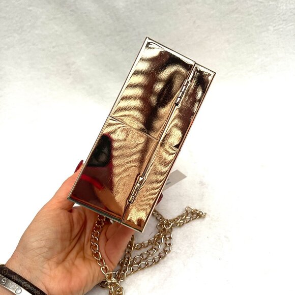 NWT Applique face Acrylic clutch/crossbody bag - Picture 10 of 13